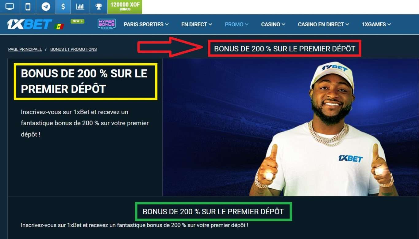 Procédure d'Inscription et d'Activation du Bonus 1xBet